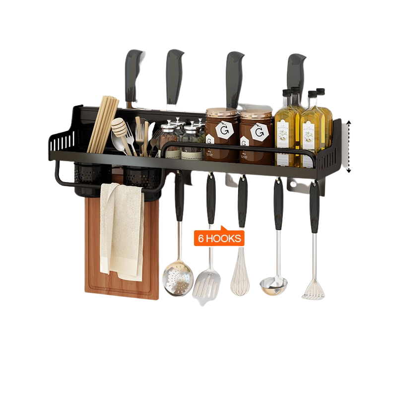 Multifunctional Wall-mounted Spice Rack Kitchen Organizer