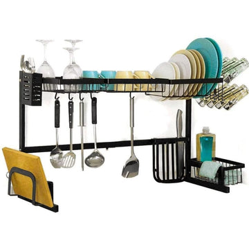 2-Tier Stainless Steel Over the Sink Dish Rack